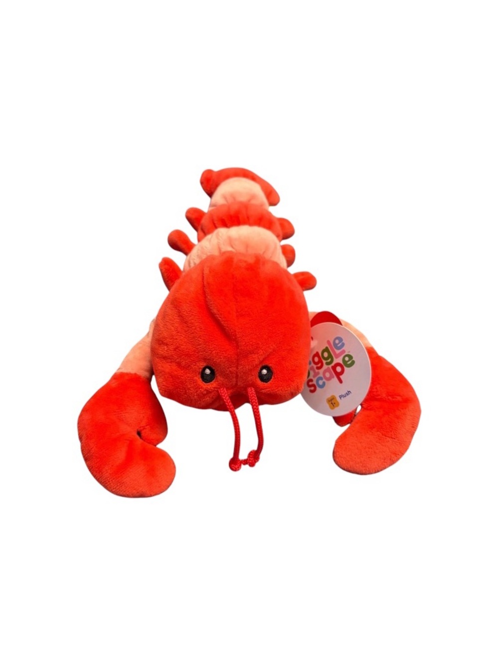 GIGGLESCAPE 9” RED LOBSTER PLUSH STUFFED ANIMAL